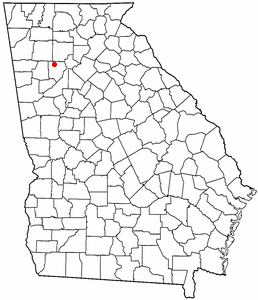 Location of Kennesaw, Georgia