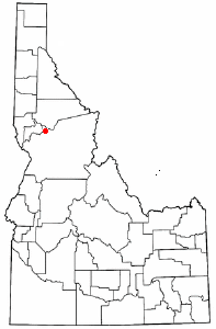 Location of Kamiah, Idaho