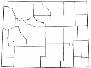 Location of Marbleton, Wyoming