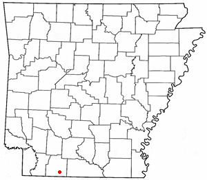 Location of Emerson, Arkansas