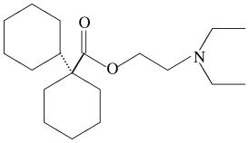 Chemical structure of dicyclomine