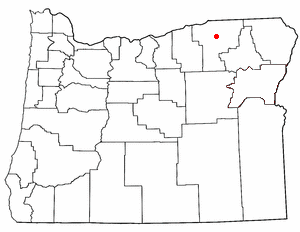 Location of Riverside, Oregon