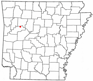 Location of Scranton, Arkansas