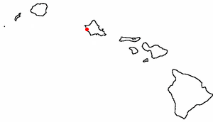 Location of Makaha Valley, Hawaii