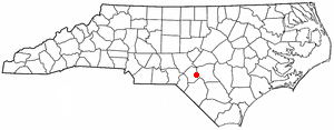 Location of Rockfish, North Carolina