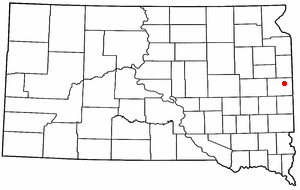 Location of , South Dakota