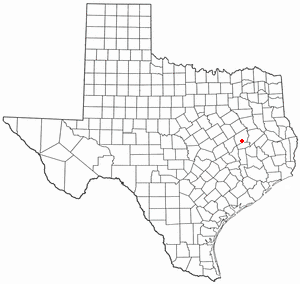Location of Leona, Texas