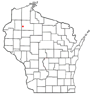Location of Sand Lake, Sawyer County, Wisconsin