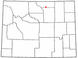 Location of Story, Wyoming