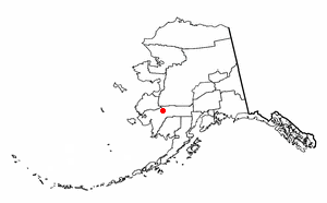 Location of Kalskag, Alaska