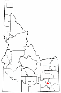 Location of McCammon, Idaho