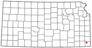 Location of West Mineral, Kansas