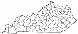 Location of Crestview, Kentucky