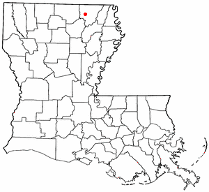 Location of Bastrop, Louisiana