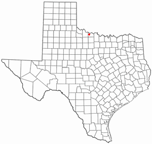 Location of Electra, Texas