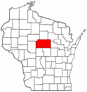 Image:Map of Wisconsin highlighting Marathon County.png