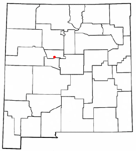 Location of Isleta Village Proper, New Mexico