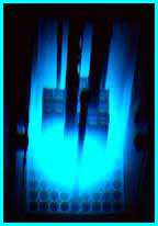 Cherenkov effect at the UMR's nuclear reactor (http://www.nuc.umr.edu/reactor/reactor.html) 
