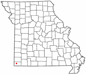 Location of Anderson, Missouri
