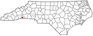 Location of Columbus, North Carolina