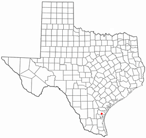 Location of Petronila, Texas