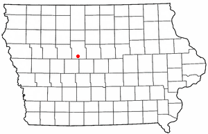 Location of Harcourt, Iowa