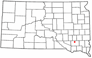 Location of Milltown, South Dakota