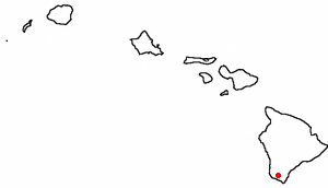 Location of Hawaiian Ocean View, Hawaii