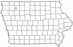 Location of Royal, Iowa