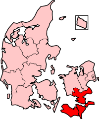 Storstrm County in Danmark