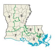 Louisiana congressional districts