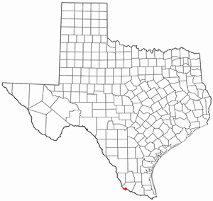 Location of Roma, Texas