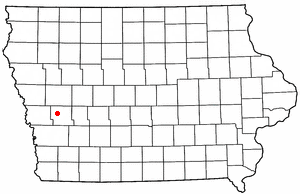 Location of Westphalia, Iowa