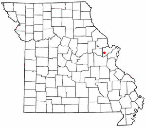 Location of New Melle, Missouri