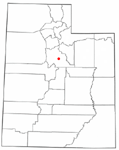 Location of Springville, Utah