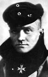 Portrait of , the "Red Baron", who shot down 80 Allied aircraft before being shot down and killed on April 21, 1918. The Pour le Mrite medal is clearly in view here.