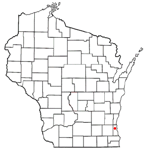 Location of Milwaukee, Wisconsin