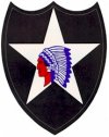 Patch of the United States Army 2nd Infantry Division.
