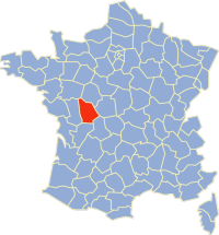 Location of de la Vienne in France