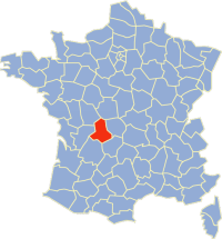 Location of de la Haute-Vienne in France