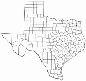 Location of Daingerfield, Texas