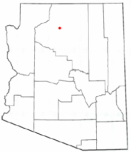 Location of Grand Canyon Village, Arizona