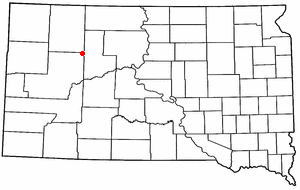 Location of Faith, South Dakota