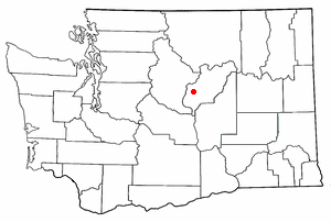 Location of Waterville, Washington