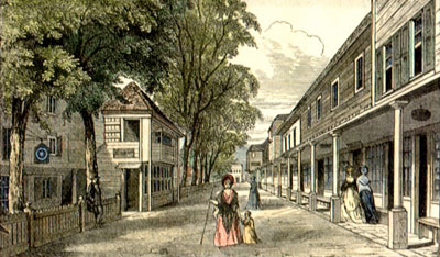 The Pantiles, Engraving - collection: Ian Myerscourtesy: http://uk.geocities.com/rtwhistory