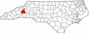 Image:Map of North Carolina highlighting McDowell County.png