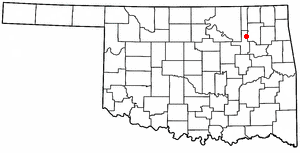 Location of Owasso, Oklahoma