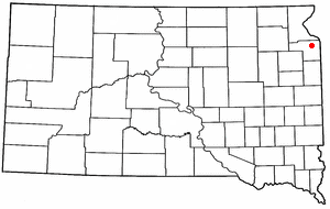 Location of Bolivia, South Dakota