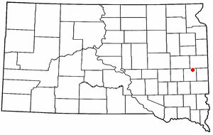 Location of Nunda, South Dakota