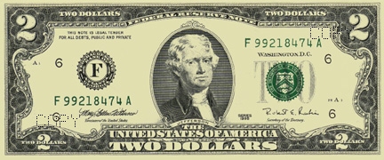 $2 bill, front